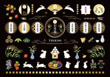 Japon Ay Festivali dolunay ve tavşan gösterimi.. 