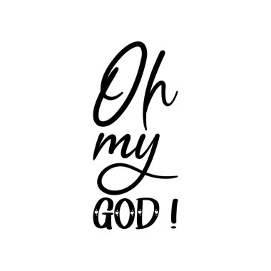 Aman Tanrım! siyah harflerden alıntı