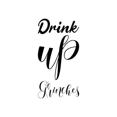 Grinch 'in siyah harflerini iç.