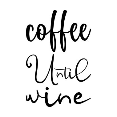 Şaraba kadar kahve, siyah harf.