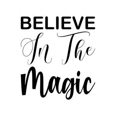 Sihirli kara harflere inan.