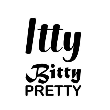 Mini minnacık siyah harfler.