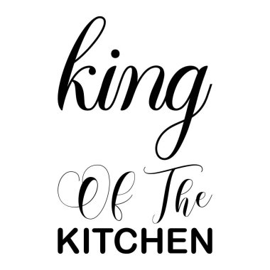 Mutfağın kralı siyah harflerden alıntı yapıyor.