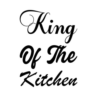 Mutfağın kralı siyah harflerden alıntı yapıyor.