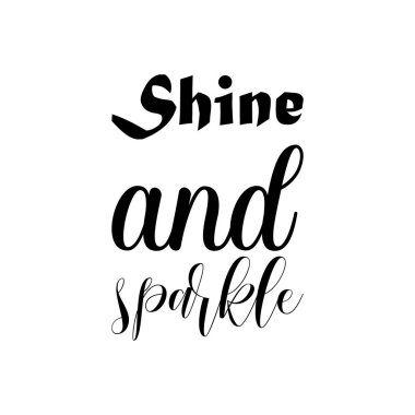 Parlak ve parlak siyah harfler alıntı