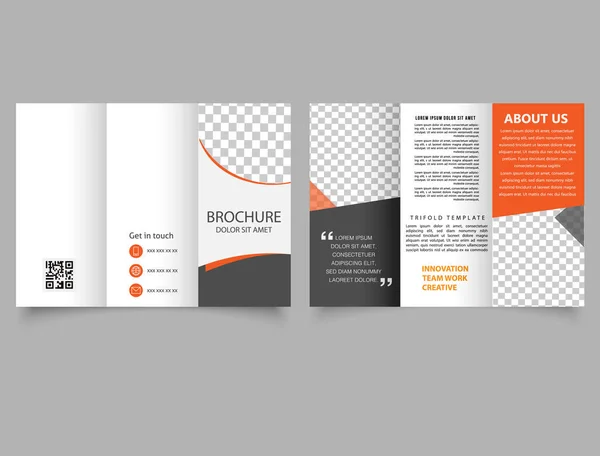 Design Folheto Negócios Folheto Para Impressão Catálogo Modelo Vetor Folheto — Vetor de Stock