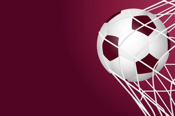 2022 Ποδόσφαιρο Τουρνουά Κύπελλο Φόντο Ποδόσφαιρο Μοτίβο Κόκκινο Φόντο Για — Διανυσματικό Αρχείο