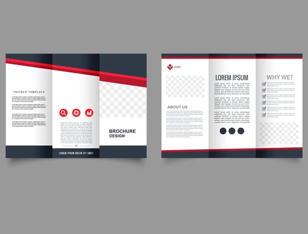 Modèle Moderne Brochure Affaires Triple Fichier Vectoriel — Image vectorielle