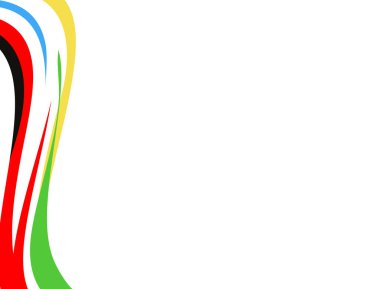 Beyaz arkaplanda soyut renkli şekiller. Vektör tasarımı.