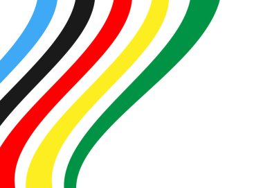 Beyaz arkaplanda soyut renkli şekiller. Vektör tasarımı.