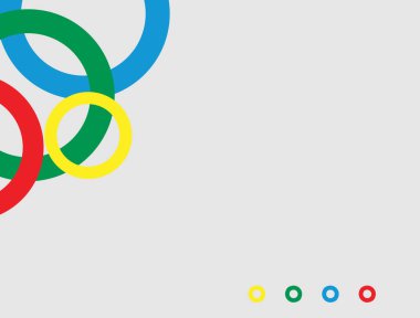 Beyaz arkaplanda soyut renkli çizgiler.