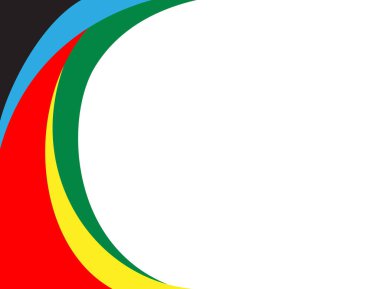 Çok renkli çerçeve, metin yazmak için şablon. Vektör grafikleri. Soyut çok renkli arkaplan.