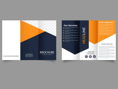 Şirket üç katlı broşür. Broşür tasarımı, broşür şürü