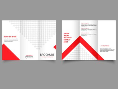 Broşür şablonu tasarımı. Vektör grafikleri.