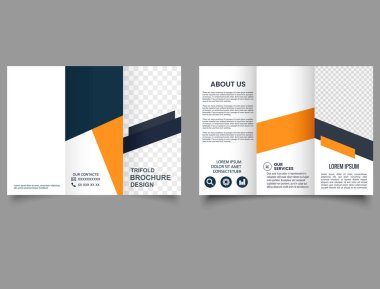 Profesyonel üç katlı kartpostal, Yaratıcı Hurda Silici reklamları, çöp temizleme afişi tasarım şablonu. Vektör illüstrasyonu