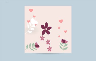 Sevgililer Günü, Düğün Davetiyeleri ve Aşk Kartları İçin Kalplerin Vektör İllüstrasyonlu Romantik Geçmişi