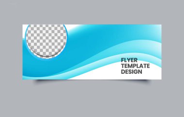 Dalgalı şekilli soyut afiş. Yumuşak eğimli yatay el ilanı. Düzenlenebilir resim.