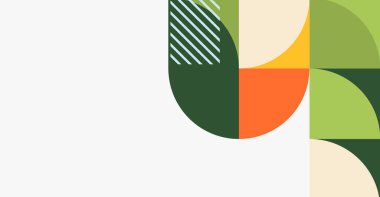 Minimalist geometrik arkaplan. Soyut afiş yaz zamanı. Düzenlenebilir resim.