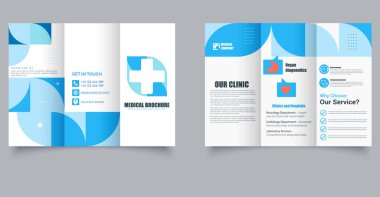 Klinikler ve Hastaneler için Minimalist Tıbbi Broşür