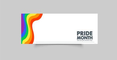 LGBT renk şemalı yatay broşür. Metin için alanı olan düzenlenebilir taşıyıcı broşürü.