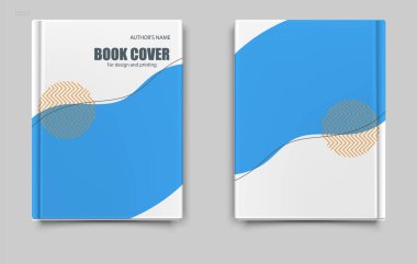 Modern, soyut, sarı ve turuncu renklerde bir kitap kapağı modeli. Baskı tasarımı, markalaşma ve yaratıcı portföyler için ideal.