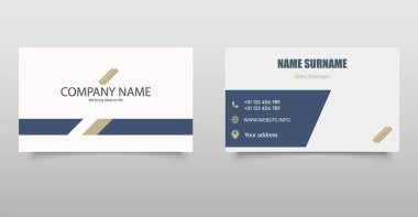 Yaratıcı iş kartı şablonu. Vektör İllüstrasyonu. Düzenlenebilir dosya.