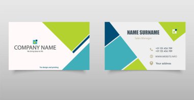 Modern Kurumsal İş Kartı Şablonu, kurumsal markalaşma, satış yöneticileri veya yaratıcı profesyoneller için ideal.