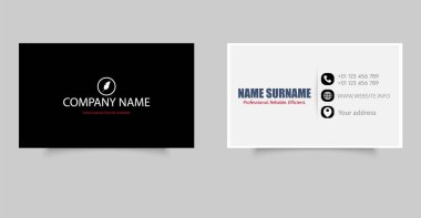 Siyah Kart Tasarımı Modeli. Düzenlenebilir dosya