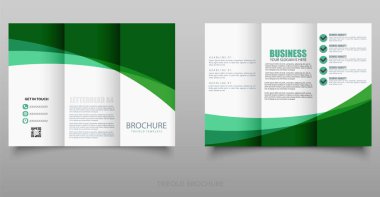 Kurumsal iş düzenlenebilir üç katlı broşür. Şirket işleri için yaratıcı ve profesyonel üç katlı broşür tasarımı. Düzenlenebilir dosya.