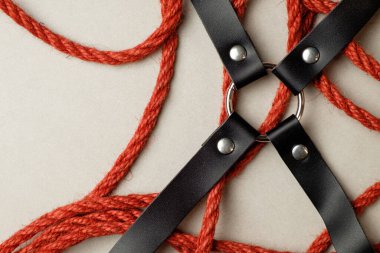 Karmaşık jüt ip desenleri geleneksel Japon esaret sanatını vurguluyor