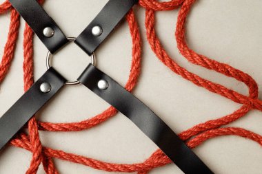 Japon köleliği ve Shibari sanat teknikleri için jüt ip tasarımı