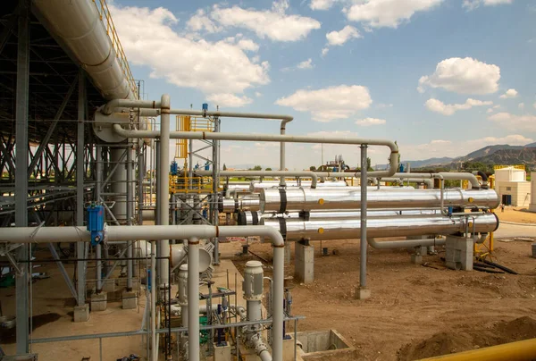 Jeotermal enerji sıcak su çıkarma pompası, sanayi fabrikası, petrol rafinerisi, borular ve gaz boru hattı, 