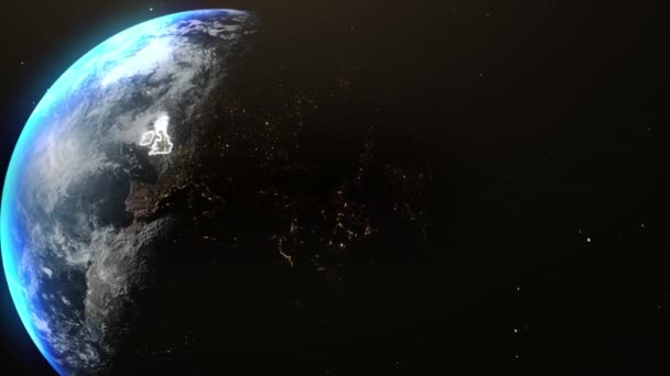 Uzaydan Gelen Amerika Birleşik Devletleri — Stok video