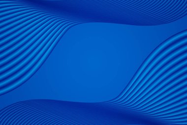 Mavi güzel çizgi dokusu arkaplanının 3B görüntülemesi