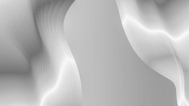 3B görüntüleme gri ve beyaz zarif çizgiler doku arkaplanı