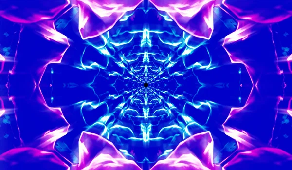 neon lights, fractal pattern, abstract background
