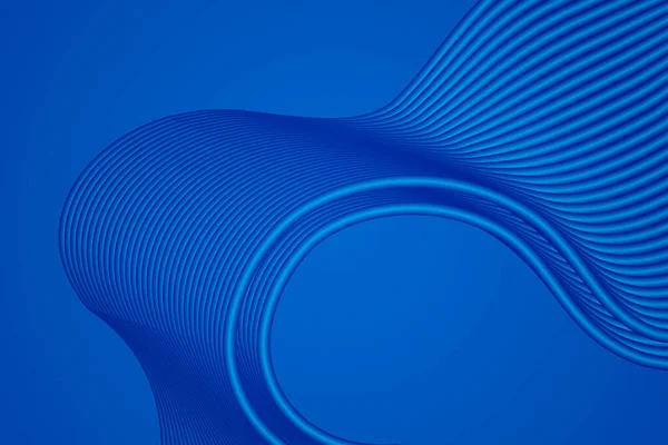 Визуализация Синей Красивой Линии Текстуры Фона — стоковое фото