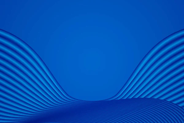 Визуализация Синей Красивой Линии Текстуры Фона — стоковое фото