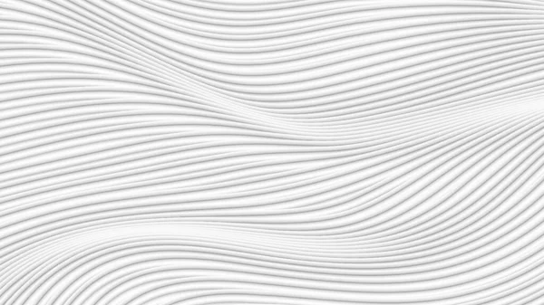 Forma Fali Renderowania White Abstrakcyjna Tekstura Linii Tło — Zdjęcie stockowe