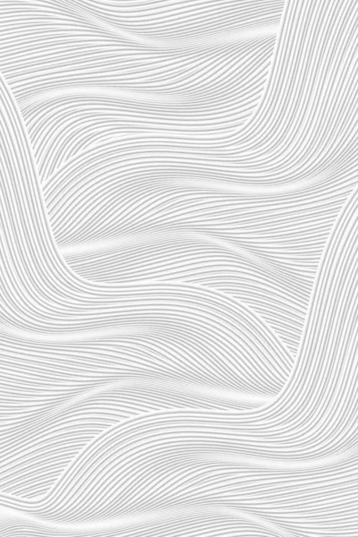 Визуализация Волны Белый Пейзаж Рисования Текстуры Линии Фона Текстуры — стоковое фото