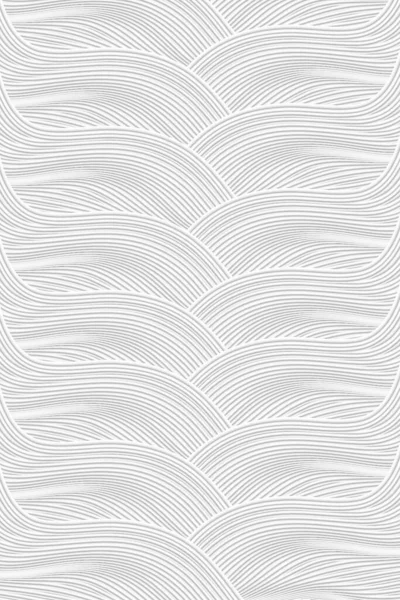 Beyaz Kıvrımlı Soyut Çizgi Dokusu Arkaplanının Görüntülemesi — Stok fotoğraf