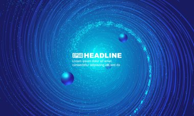 Kozmik girdap ve yıldız internet teknolojisi büyük veri arkaplanı