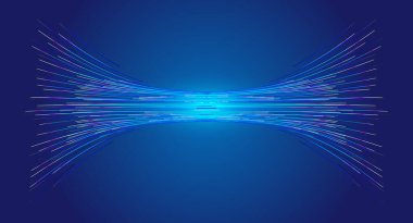Neon dinamik aydınlatma çizgileri İnternet teknolojisi vektör arkaplanı