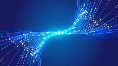 Soyut renkli nokta-çizgi vektör arkaplanı