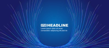 Soyut renkli simetrik ayrık çizgi vektör grafik arkaplanı