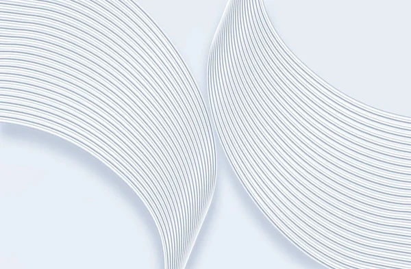 Rendu Argent Blanc Lignes Courbes Texture Haut Gamme Fond Texture — Photo