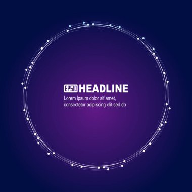 Neon rengi noktalı çizgi soyut bobin soyut vektör grafikleri.