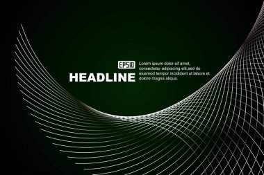 Siyah ve beyaz gri metalik gümüş desenli kanatlı uçan çizgiler soyut vektör grafik arkaplan.