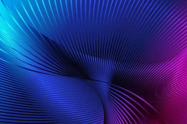 Glowing Neon Differential Lines Tech Poster Vector Background — 스톡 벡터