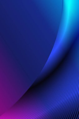 Parlak neon gradyan çizgileri, teknoloji poster arkaplanı.